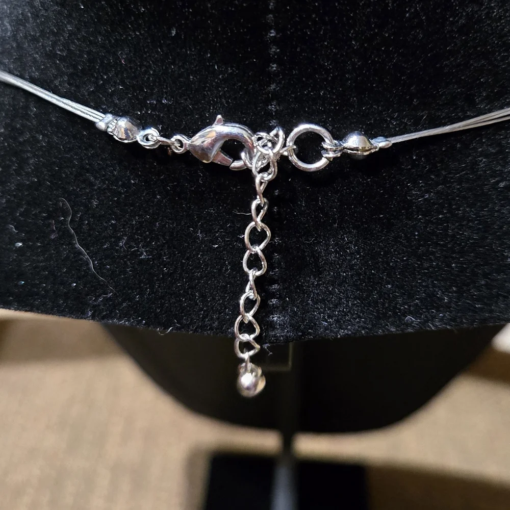 Maurices Blue and Silver Beaded Necklace - Picture 3 of 4
